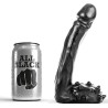 All Black - Gode Réaliste 19 Cm